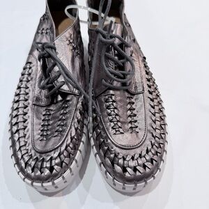 BRODIES SNEAKER PEWTER LEATHER